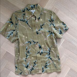 Cos Short Sleeve Button Down Size US 6